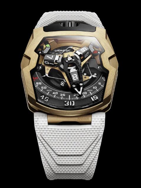 Review Urwerk Watch UR-220 Red Gold Replica - Click Image to Close